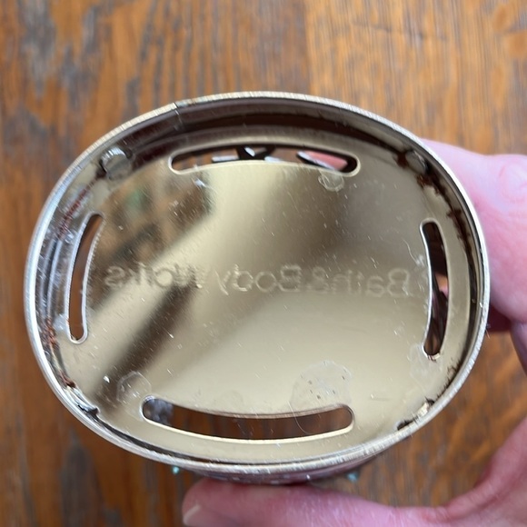 Bath & Body Works Snowflakes & Gems Metal Hand Soap Holder Sleeve Blue Base - Picture 6 of 9